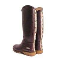 Ženska duboka čizma 73131 modna bordo